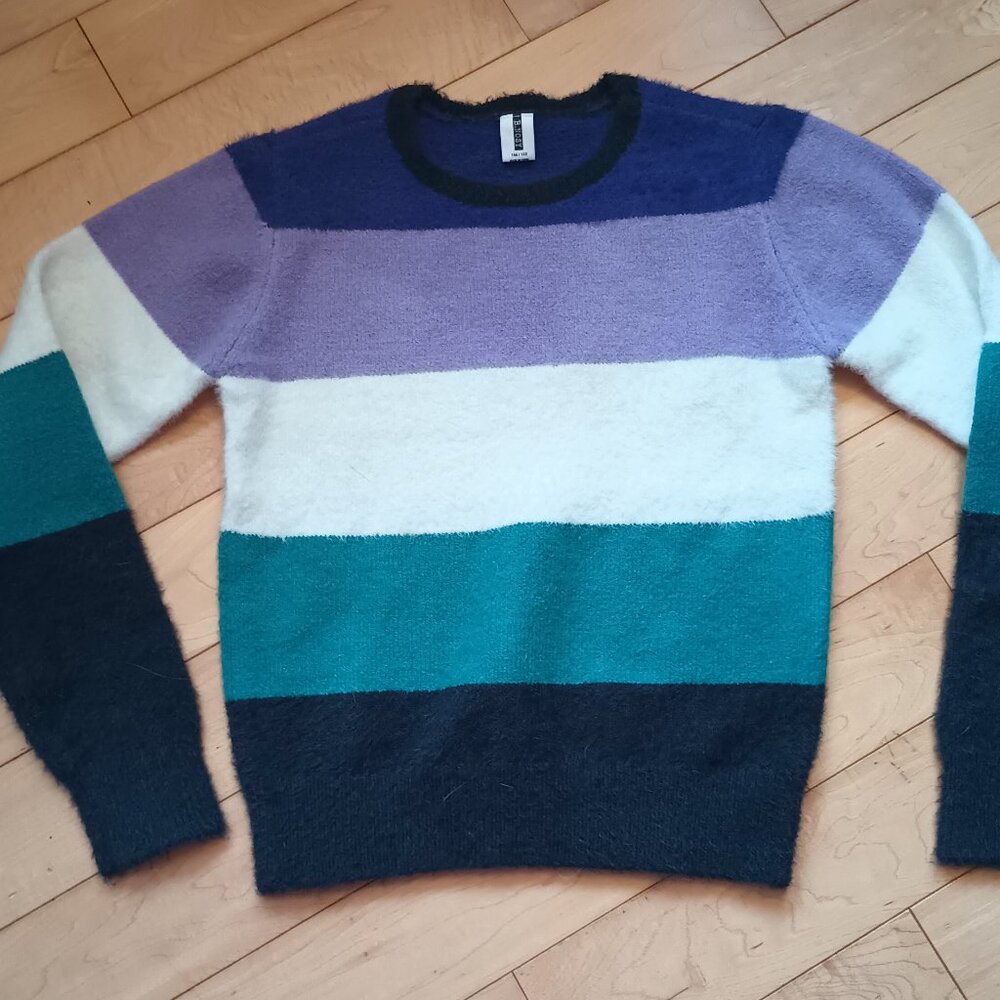 B.Nosy - Colorful Striped Knit Sweater, size 11/12